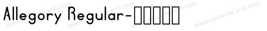 Allegory Regular字体转换
